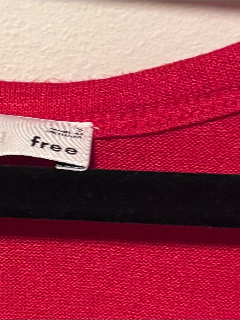 Aritzia Red Short Sleeve Scoop Neck Tee